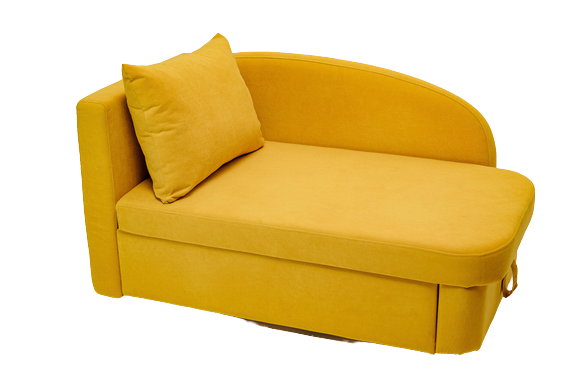 Мягкий диван левый Тедди желтый в Кирове - изображение