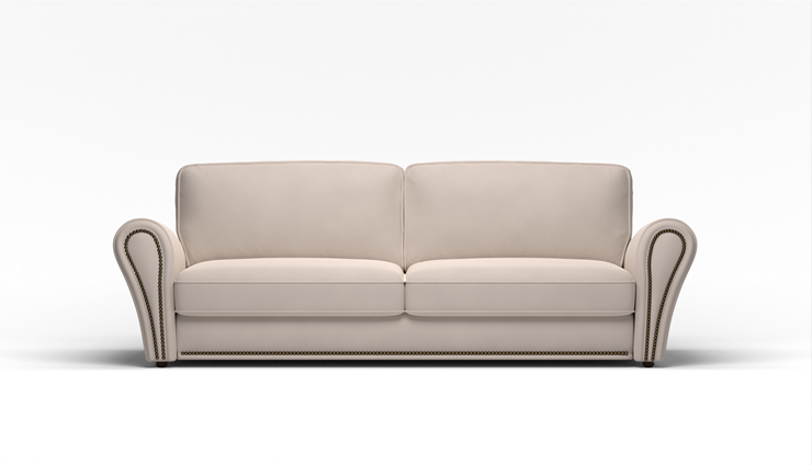 Прямой диван Виктория 2 подушки в Кирове - изображение 1