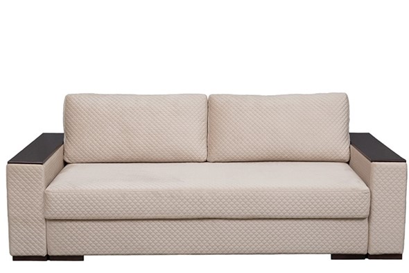 Прямой диван Мэдисон с накладками и полками в Кирове - изображение