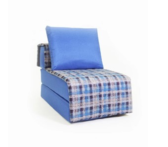 Бескаркасное кресло-кровать Харви, синий - квадро в Кирове