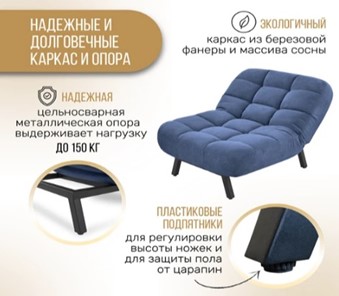 Кресло-кровать Абри опора металл (синий) в Кирове - предосмотр 10
