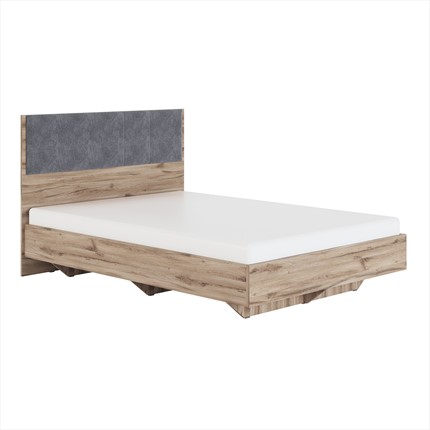 Кровать 2-спальная Николь (мод.1.5) 1,8 серый текстиль, с ортопедическим основанием в Кирове - изображение