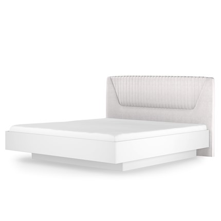 Кровать с подъемным механизмом Марсель-11 (Белый, ткань Catania white) 1400 в Кирове - изображение