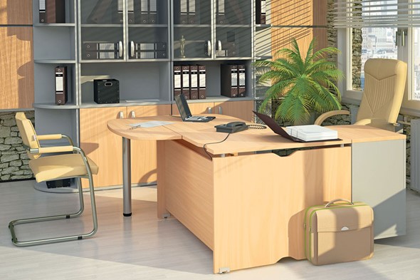 Комплект офисной мебели Милан для руководителя отдела в Кирове - изображение
