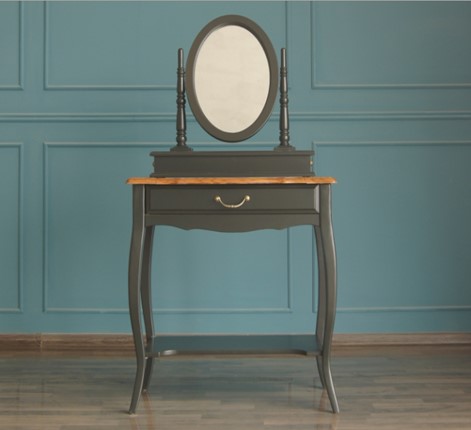 Туалетный стол Leontina с зеркалом (ST9321BLK) Черный в Кирове - изображение