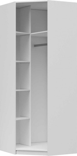 Шкаф угловой Вива с зеркалом, Белый глянец / Платина в Кирове - изображение 1