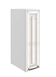 Кухонный шкаф Атланта L200 H720 (1 дв. гл.) эмаль (белый/белый глянец патина золото) в Кирове - предосмотр