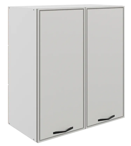 Кухонный шкаф Монако L800 Н720 (2 дв. гл.), белый/маус матовый в Кирове