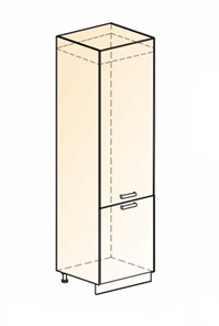 Шкаф-пенал под холодильник Бостон L600 (2 дв. гл.) в Кирове
