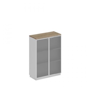 Шкаф для документов средний стекло в рамке Speech Cube (90x40x124.6) СИ 319 ДС БП ХР в Кирове