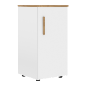 Шкаф колонна низкий с глухой правой дверью FORTA Белый-Дуб Гамильтон FLC 40.1 (R) (399х404х801) в Кирове