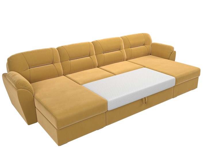 П-образный диван Бостон, Желтый (микровельвет) в Кирове - изображение 8