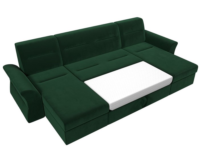 Большой П-образный диван Клайд, Зеленый (Велюр) в Кирове - изображение 1