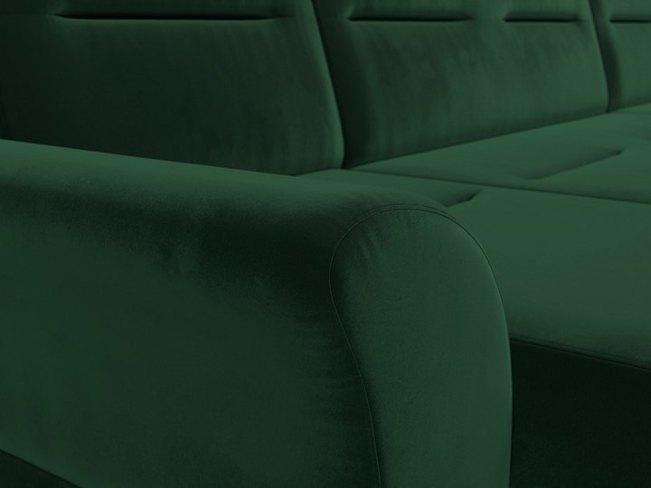 Большой П-образный диван Клайд, Зеленый (Велюр) в Кирове - изображение 5