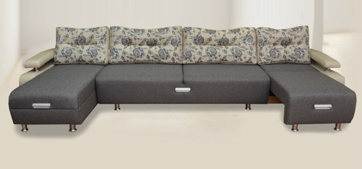 П-образный диван Престиж-15 микс в Кирове - изображение 1