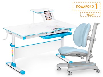 Растущая парта + растущее кресло Mealux Evo-40 Lite BL + Y-510 KBL, голубой в Кирове