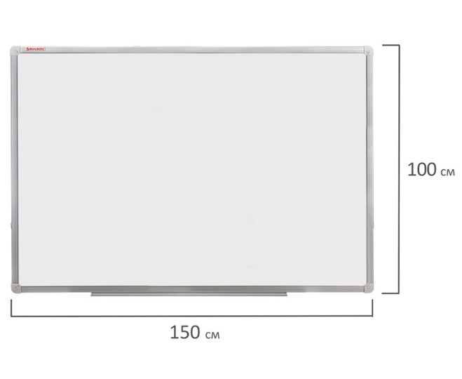 Доска магнитная настенная BRAUBERG 100х150 см, алюминиевая рамка в Кирове - изображение 8
