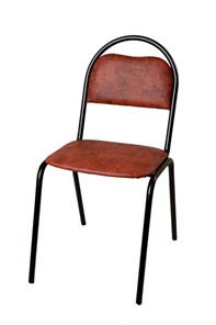 Офисный стул Стандарт СРП-033 Эмаль коричневый кожзам в Кирове